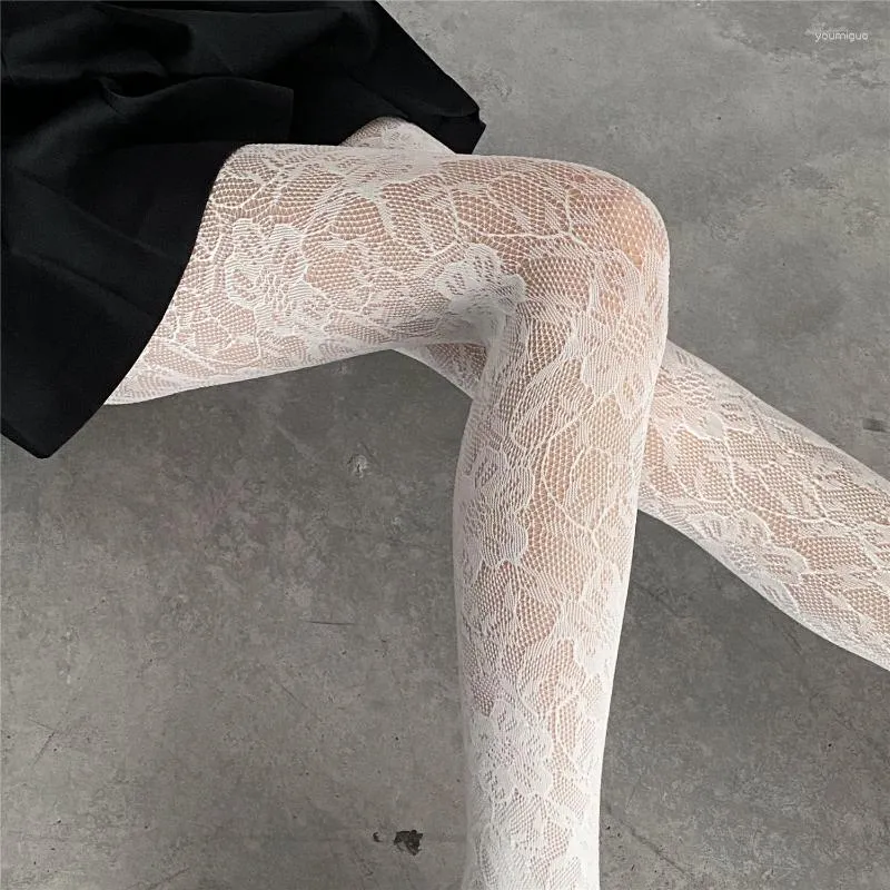 Lolita Lace Fishnet Stockings Pantyhose Retro Slim Fit, Super Stretch, Sexy  Pattern, White Black Lace Tights For Women From Youmiguo, $7.17