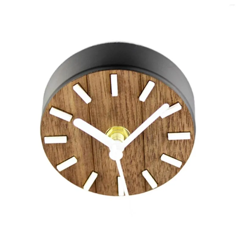 Relógios de parede Relógio de madeira rústico Relógio de madeira silenciosa de madeira vintage para o escritório em casa fazenda na fazenda