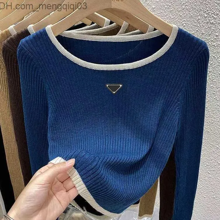 Women's Sweaters Women's Sweaters Sweater Knitting 2023Autumn Winter O-Neck Long-Sleeve Inside Loose Pieces Tops Ms Render Unlined Women More Chice Slim Z230819