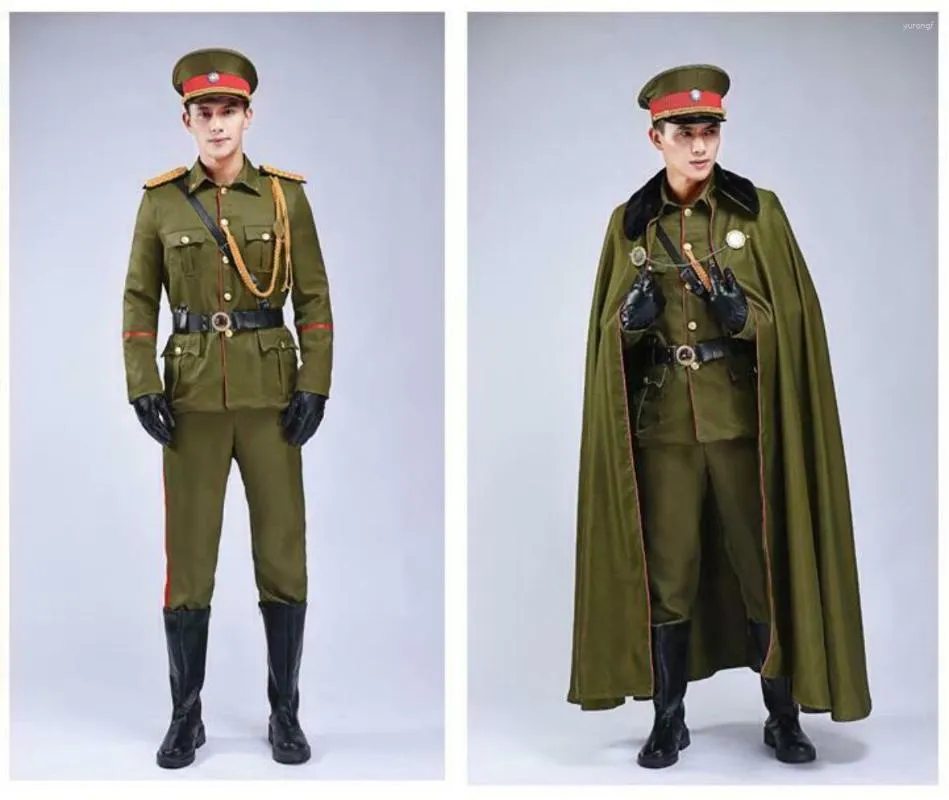 Testes masculinos Momente Cosplay Masculino Exército Militar Costuma Roupa de Festas Completas Completas de Armazenamento