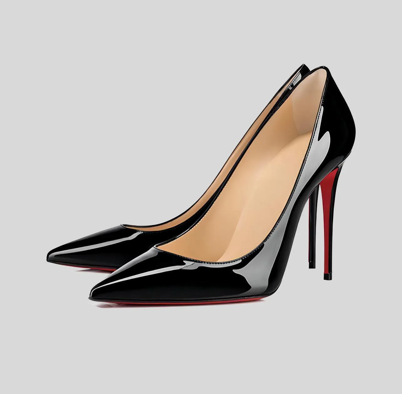Talon noir sales et rouge