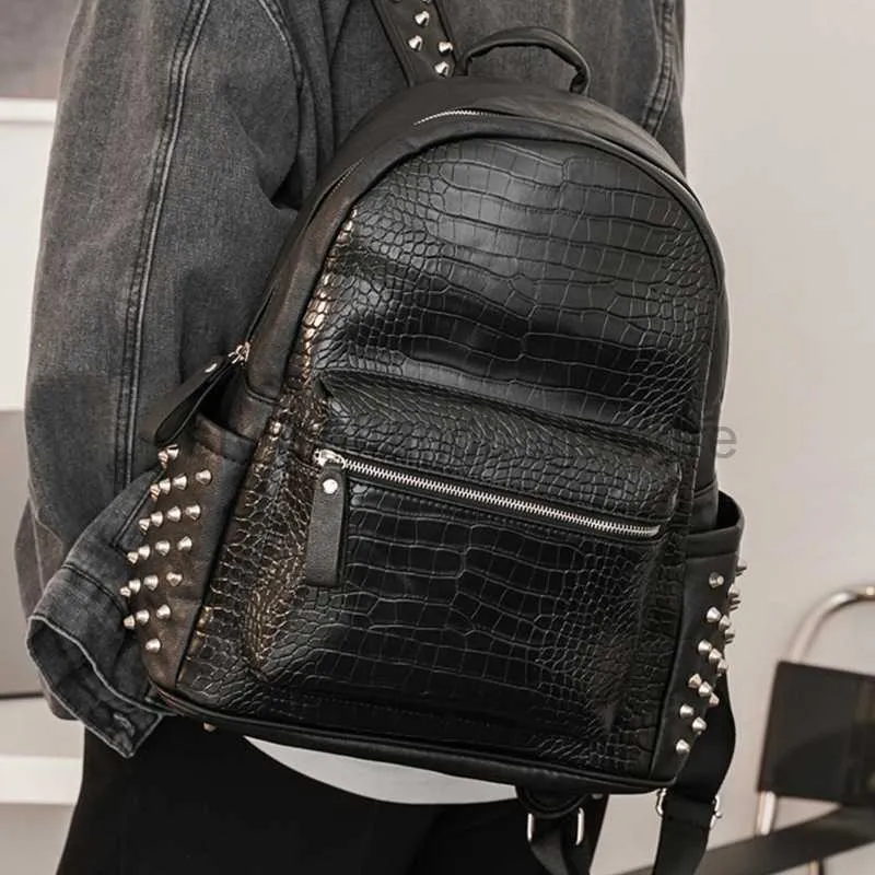 BAG DESIGNER BAGA BACKPACK STILE CROCODILE MOTORE RIVET AVANCIO MASHIT IN MASHIT IN COPPIE COPPIA STUDENTE COPPIA VIAGGI BAINBACKPACKPACKSTYLISHANDBAGSTORE