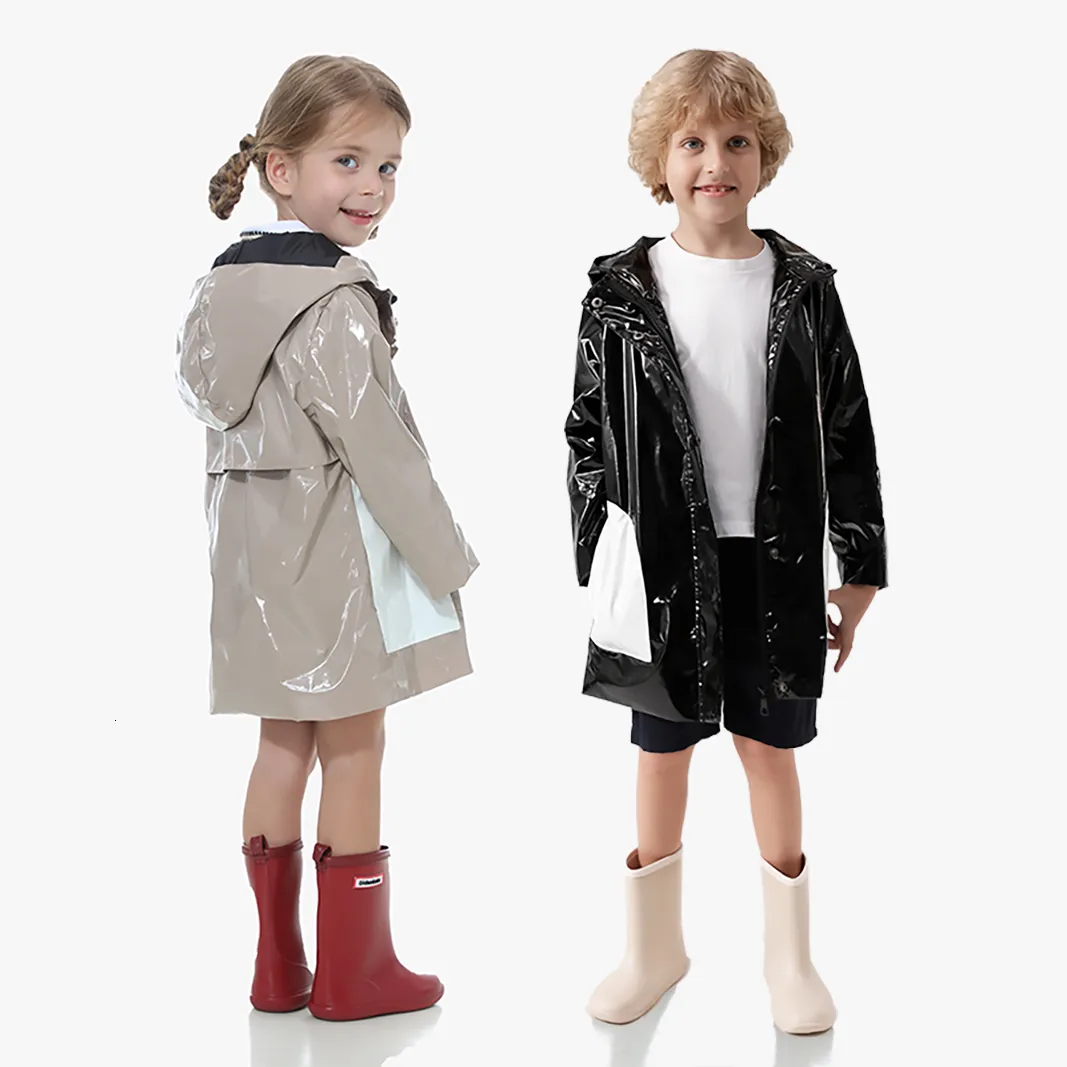 Pullover 2023 fashion kids Raincoat waterproof jackets 2 14 years old children coat 230818