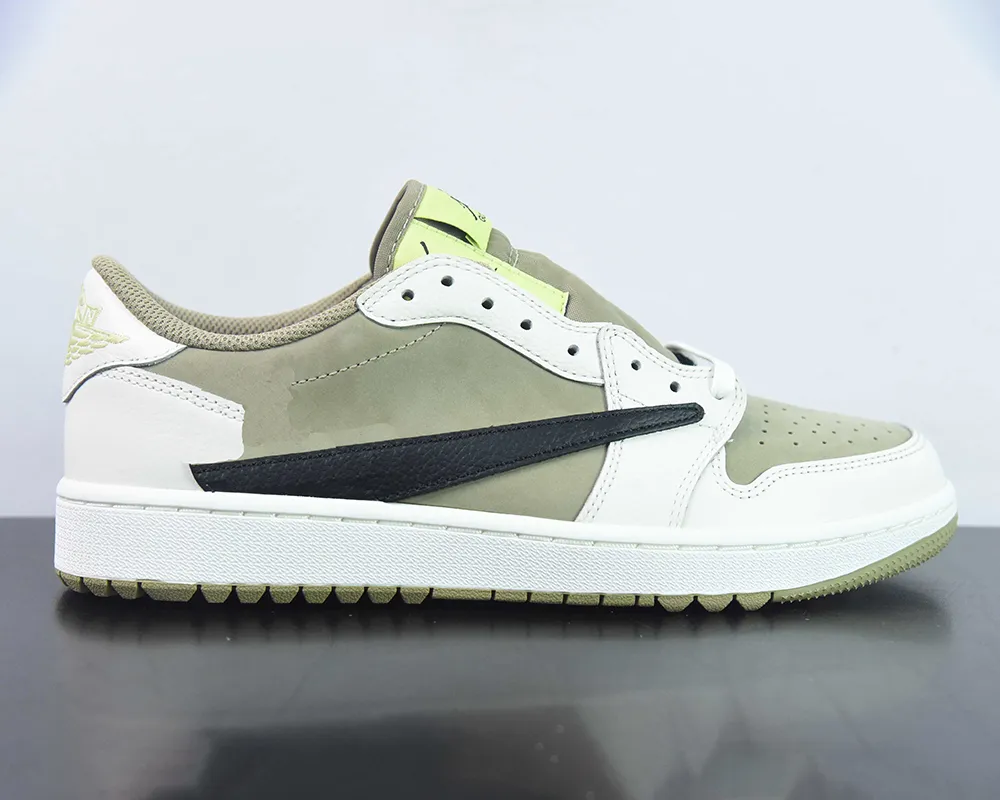 TS X Jumpman 1 Low OG Golf Olive Basketball Shoes 1S Neutral Olive ...