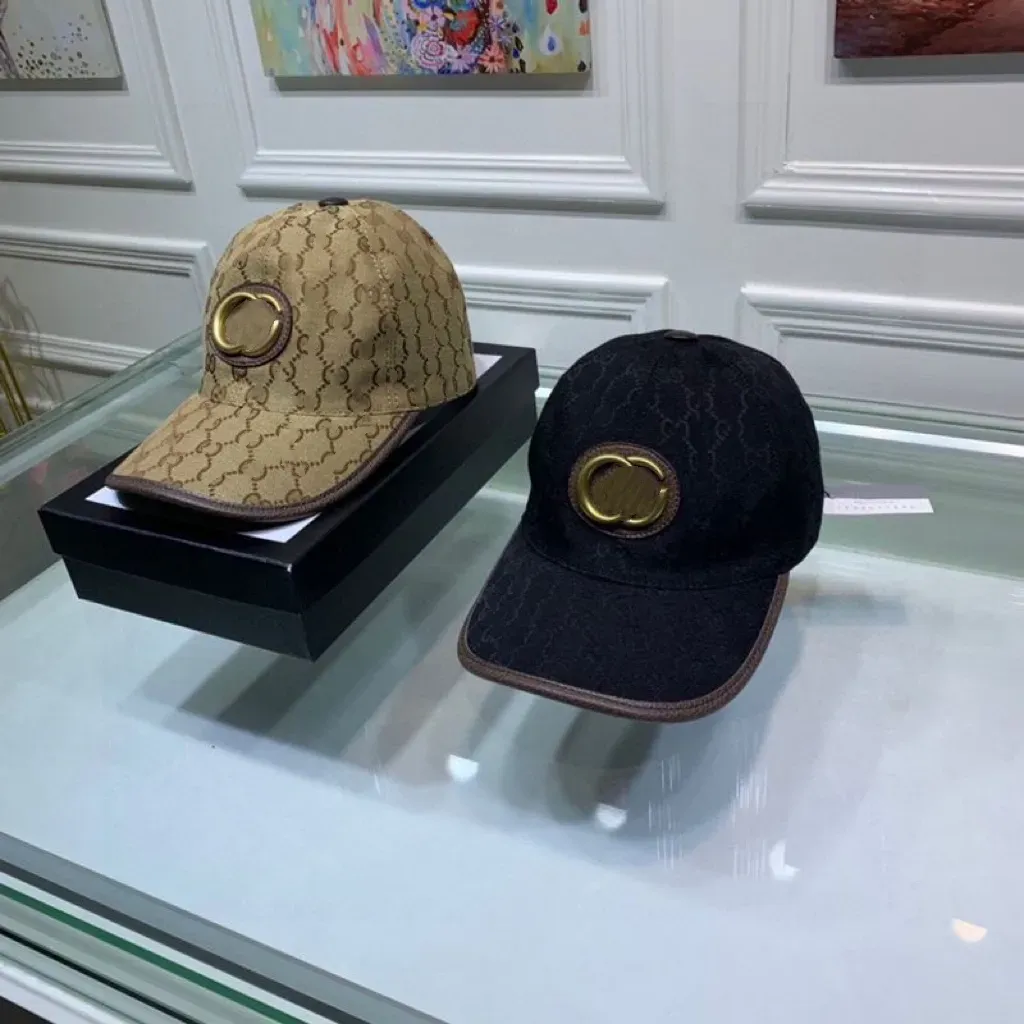2023 Caps de bola de moda Designer Chapéu de rua versátil para homens Chapéus de mulher clássica de alta qualidade em preto e branco