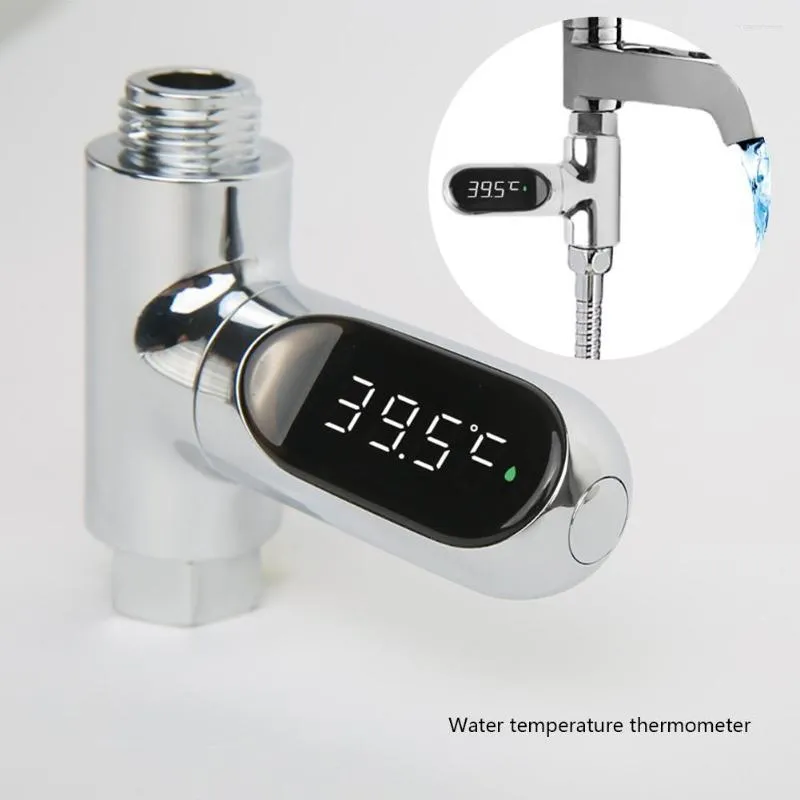 Ensemble d'accessoires de bain Fahrenheit Celsius eau 360 degrés rotation compteur de température électronique pour salle de bain douche