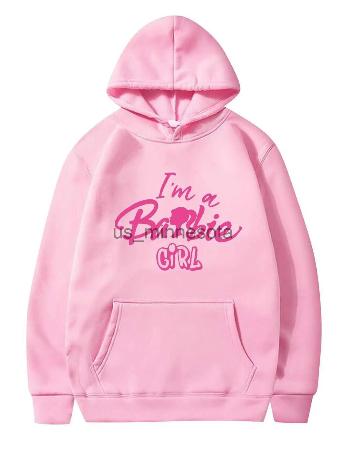 Męskie bluzy bluzy filmowe Barbenheimer Hot Pink Barbiees Women Men Men Hoodie Casual jesienne zima nowe polaru Bluza Streetwear Męska pullover do J230818