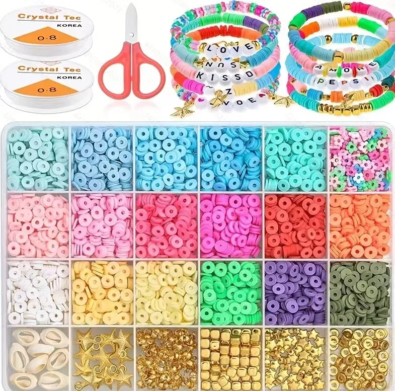 Polymer Clay BeadS Bracelet Making Kit Friendship Bracelet Kit For Girls  Children Handmade Jewelry For Christmas Gifts From Meetaccessories, $14.81