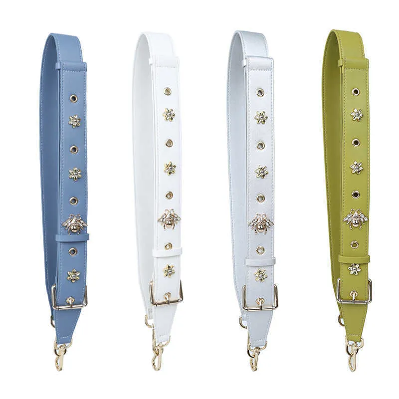 みみにーページ Adjustable Cowhide Shoulder Belt For Women Multi Gear