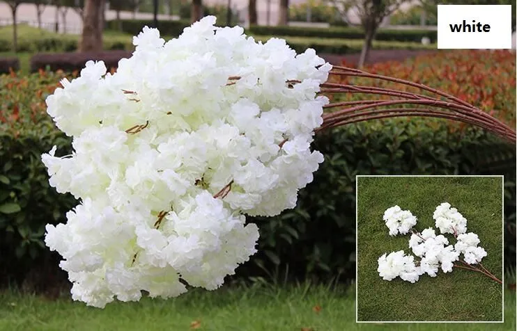 Artificial cherry blossom multi-color optional wedding decoration sakura 39 Inch 100 cm long WQ20