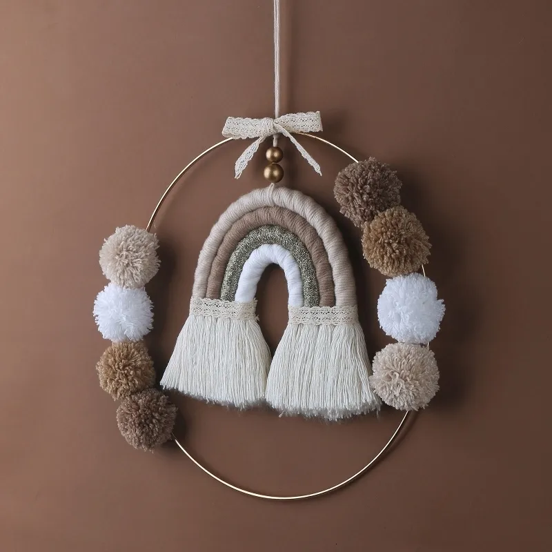 Tapiz De Pared De Macramé Bohemio | Decoración Hecha A Mano | Para Salón, Dormitorio U Oficina