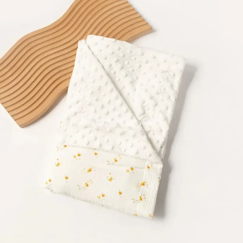 Baby Muslin Minky Cobertores recém -nascidos Windscreen Surbra embrulhe