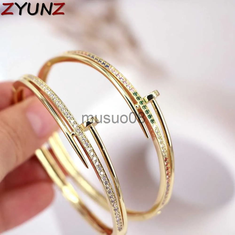 Bangle 3PCS Exquisite Beautiful Fashion Arrow Point Opening Bracelet Female Small Jewelry Bracelets bangles J230819