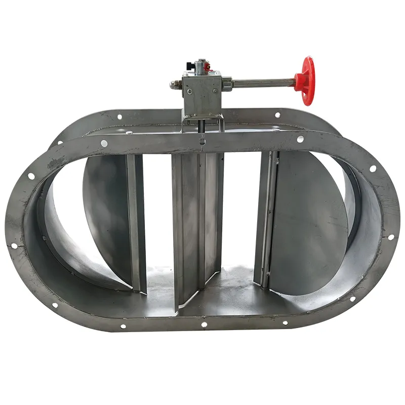 Oval split regulating valve 304 stainless steel galvanized material air volume regulating air conditioning ventilation 600 * 300 * 210