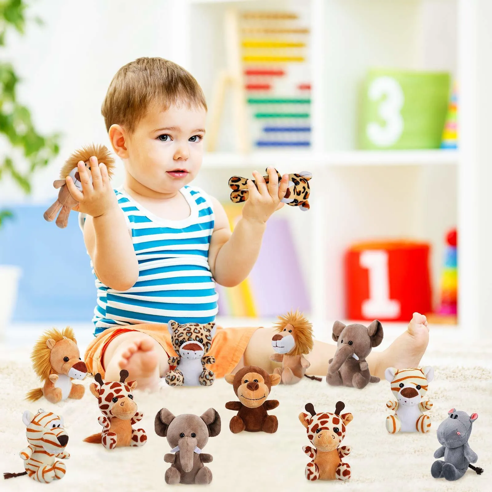 Jungle animal plush best sale toys