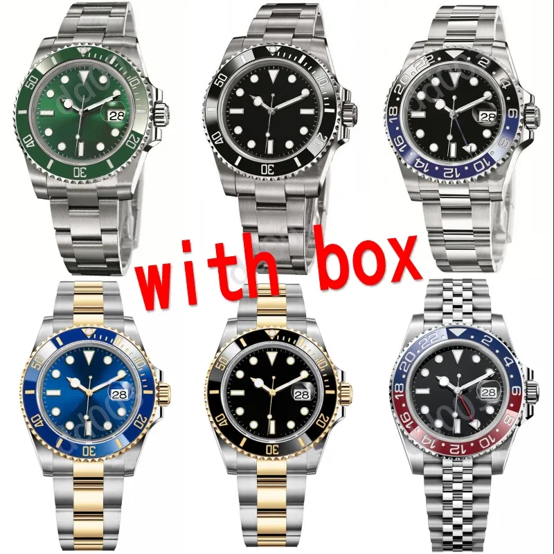 Mens Watch AAA 기계 디자이너 시계 고품질 클래식 레저 DHGATE Montre De Luxe GMT 41mm Sapphire 수영 방수 시계 검은 다이얼 SB006 C23