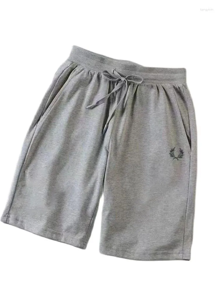 Shorts pour hommes brodé blé 2023 Laurel Sports lâche décontracté mode tendance été printemps surdimensionné pantalon