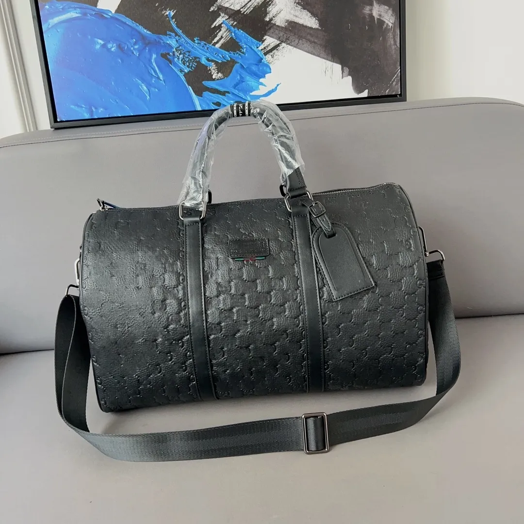 Luksusowa marka męskie torby na jaskółce czarne wytłoczone torebki literowe torebki unisex torby na ramię topy utrzymywane na lotnisku torby bagażowe torby podróżne męskie torby fitness Torby