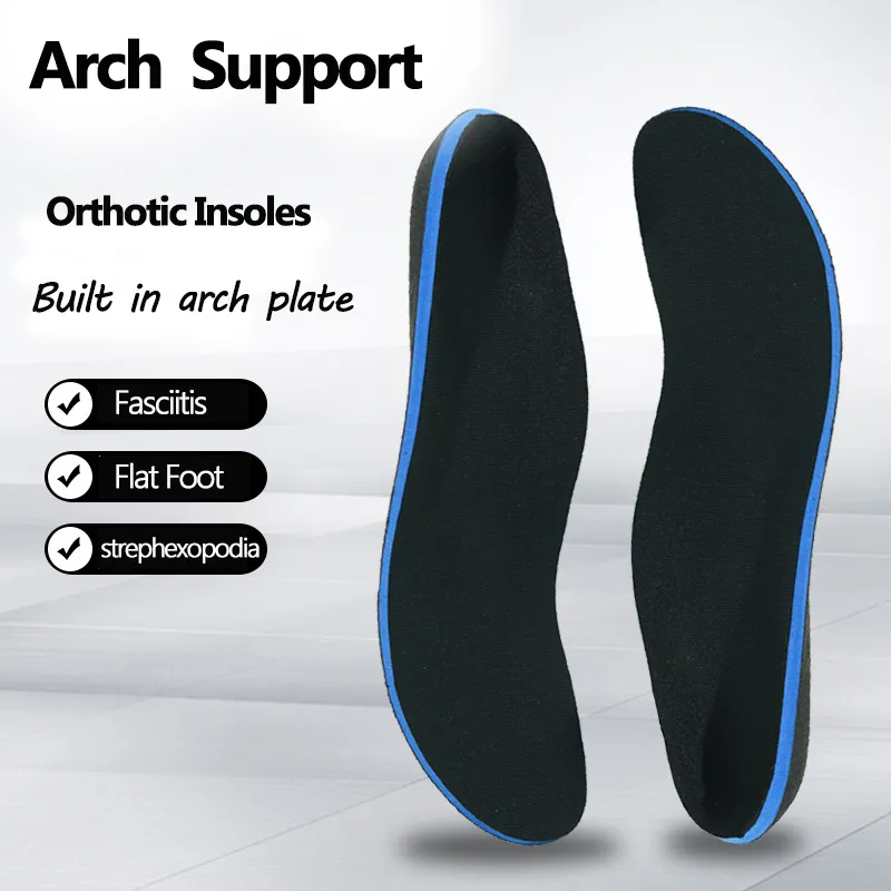Akcesoria części butów głębokie obcasy Wsparcie wkładki ortyczne do płaskiej stóp podeszwę zapalenie powięzi złagodzą stóp Ból i orzeczenie ortopedyczne Sport wkładka 230812