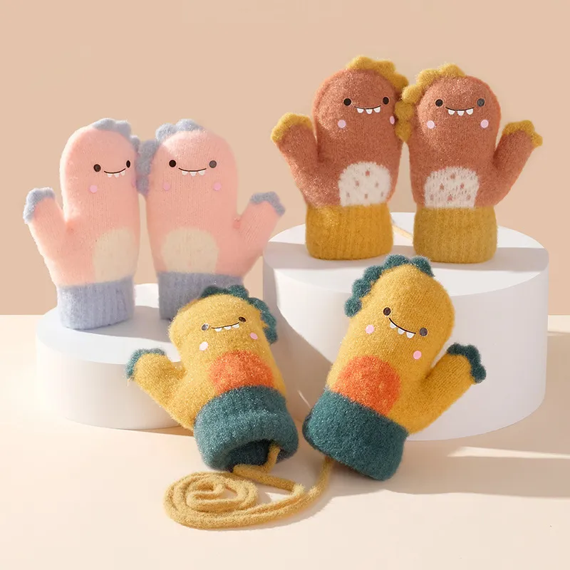 Dinosaur baby mittens sales
