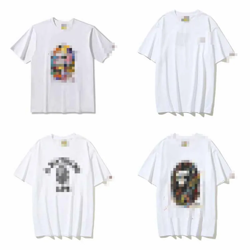 Bathing Ape Shirt Graffiti Cartoon T-shirt Mannen en vrouwen Casual Round Neck Top korte mouwen Baden Ape