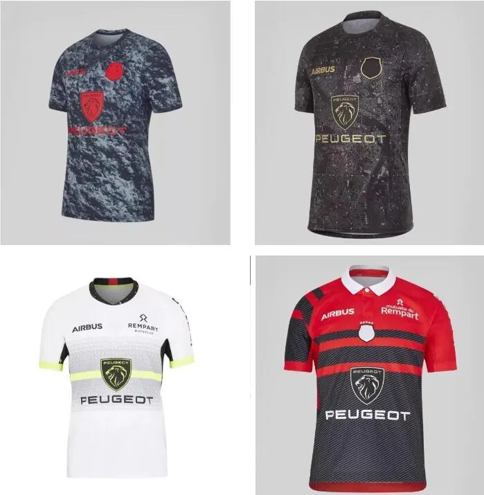 2023 2024 BIARRITZ Racing 92 Rugby-Trikot Maillot 22 23 Stade Francais Paris Union Bordeaux Begles Heim Auswärts Perpignan Ernest Wallon Aufwärmshirt Größe S-5XL SFF