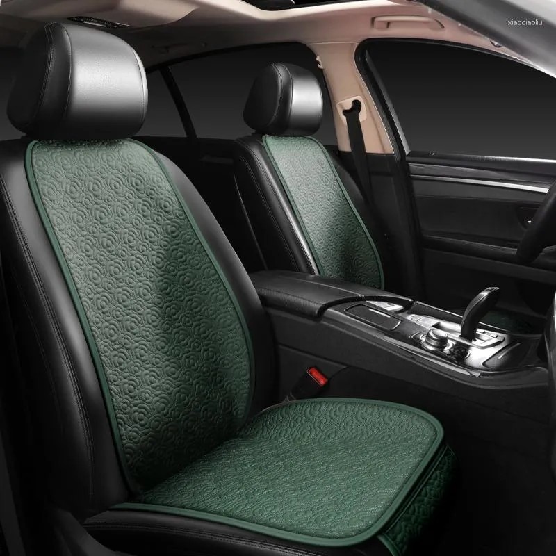 Premium Cowhide Car Seat Covers Non Slip Front Auto Seat Protector Cushion Set Interior Protective Pad 2024