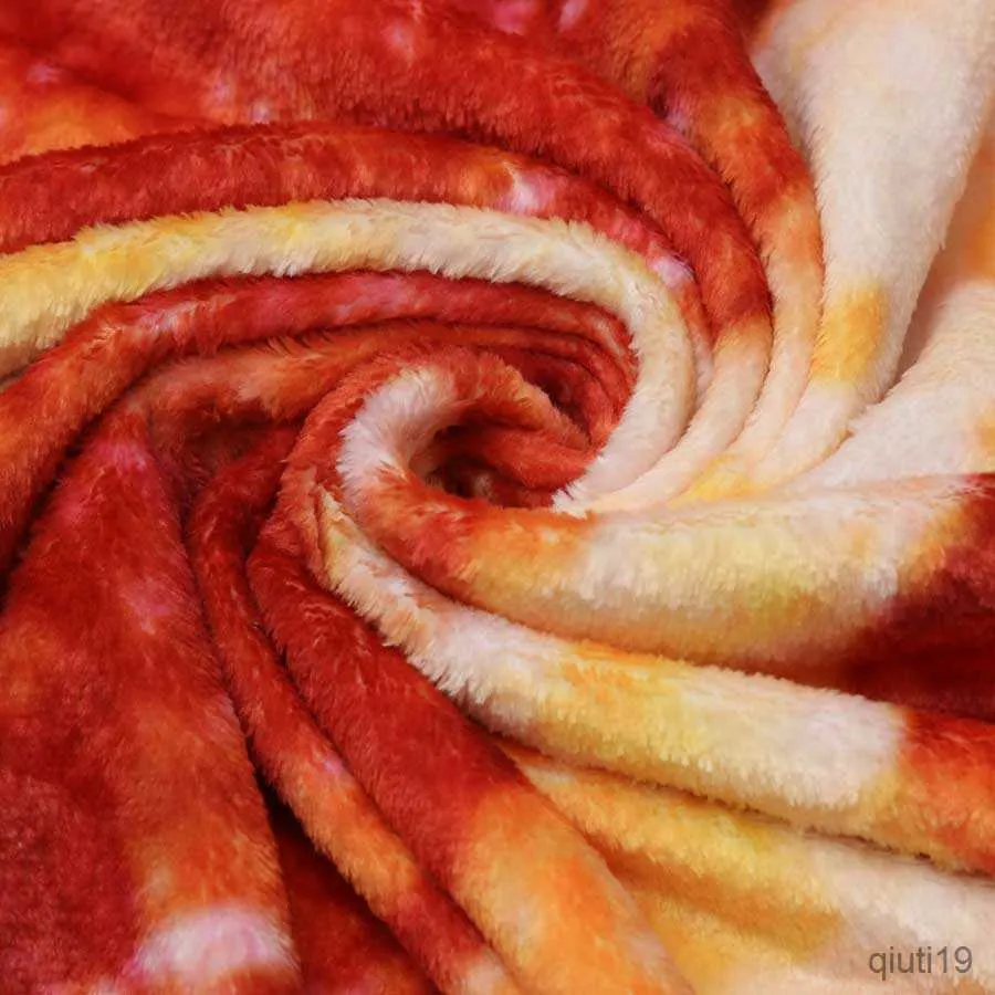 Cobertores Imprimir impressão de flanela macia e macia Tortilla Pizza Clanta de lã redonda Sofá de lã Plail Plexhted Folha de inverno Cobertores R230819