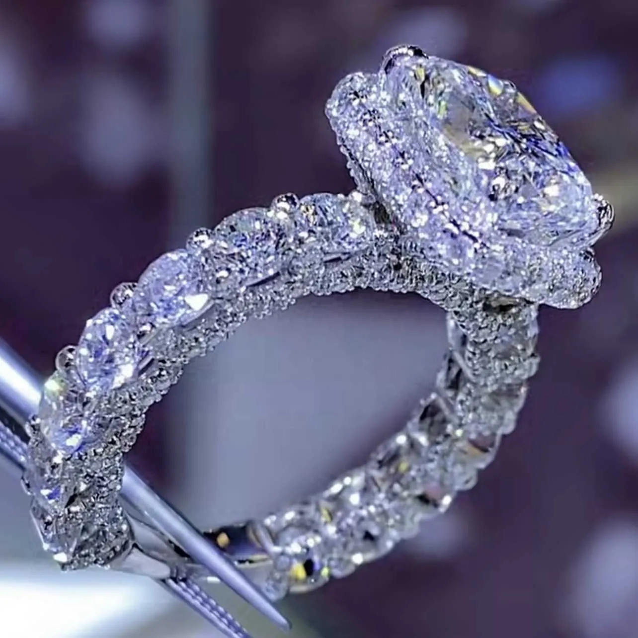 Wedding Ring Designs Women | Ring Classic Zircons | Wedding Ring Women  Zircon - High - Aliexpress