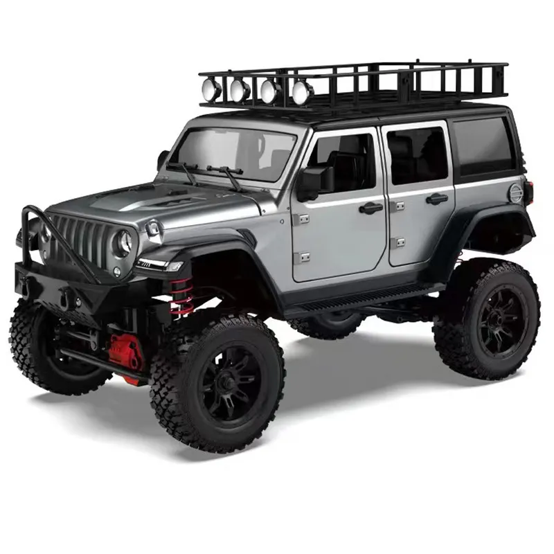 Diecast Model 1 12 Car MN128 Wranglers, поднимающиеся по удалению взрослой профессионал 2 4G 4WD Buggy со светодиодным светом Toy Gift 230818