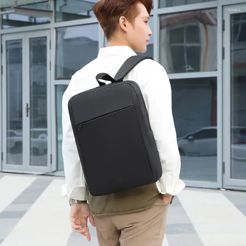 Sac à dos carré pour ordinateur portable pour hommes en Nylon voyage mâle bureau travail ordinateur école sacs à dos sac étanche