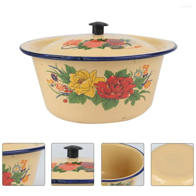 BAILS BACILA DE ENAMELOTEM SOPA HOME TUREEN TUBELA A VEITA A VEITA POT RETRO RETRO TILHA MOODLE DE MAIS