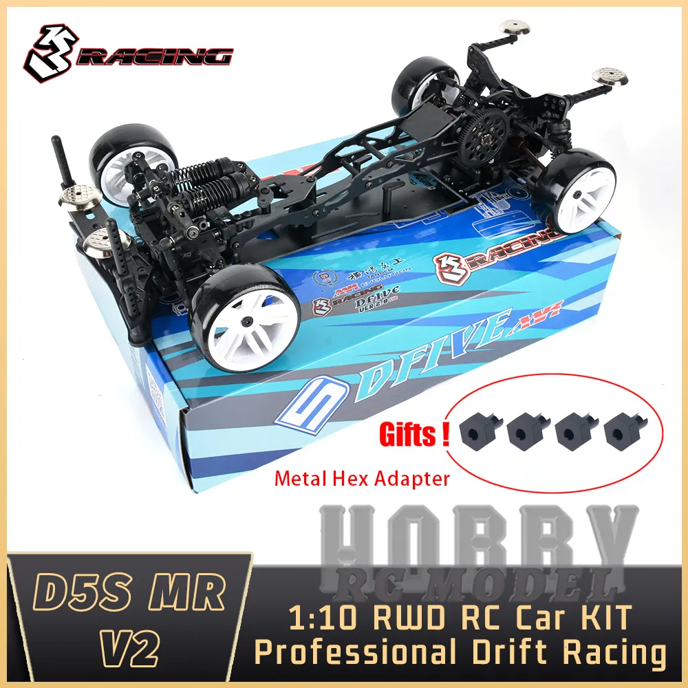 Diecast Model 3RACING Sakura D5 S MR V2 KIT 1 10 RC Electric Remote Control Car Flat Road Drift Racing Adult Child Boy Toys 230818