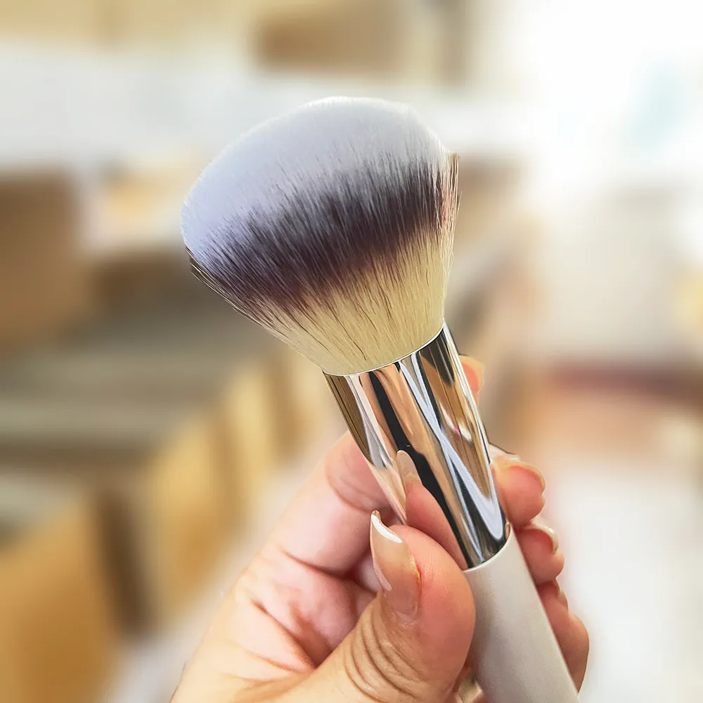 Heavenly Luxe Buffing Foundation Makeup Brush-丸い豊富な合成毛のパウダー液体クリーム用化粧品ブラシ