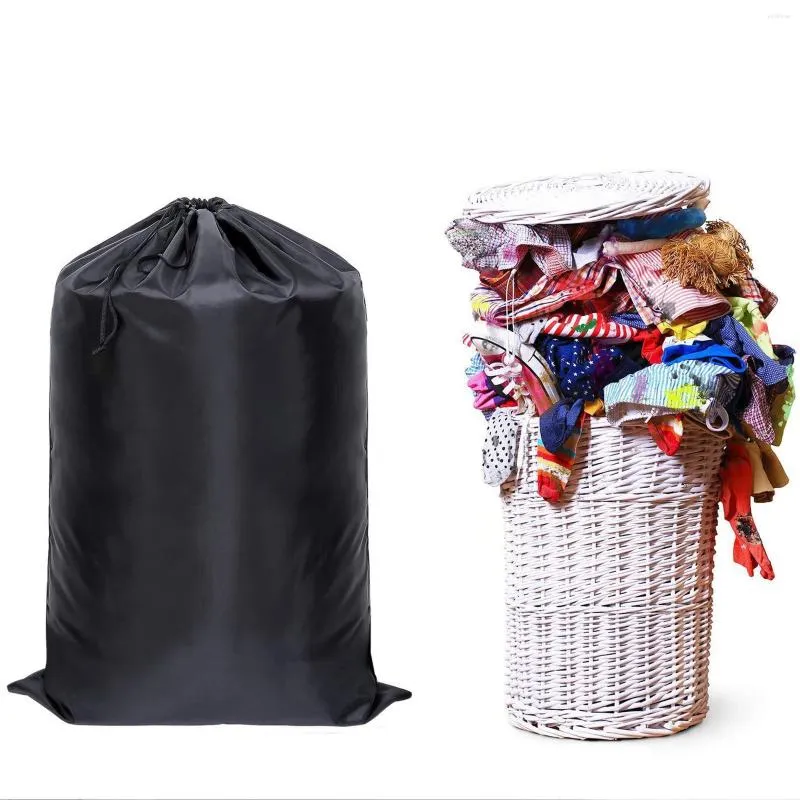 Mochila Negra Para Almacenamiento De Ropa Bolsa De Lavanderia Con Correas Para Los Hombros Bolsas Grandes De Viaje Para Mudanza Armario Tela Pequena De 23 76 DHgate