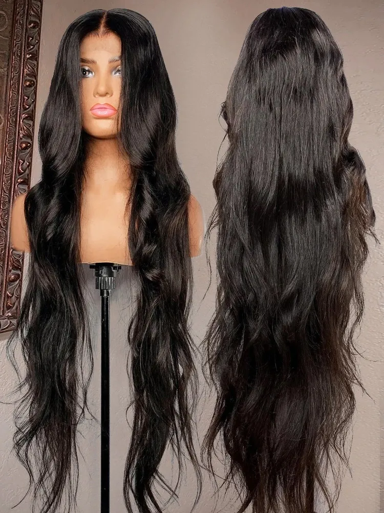 30 34 inch Body Wave 13x4 220%Dichtheid Lace voorkant menselijk haarpruiken voor vrouw