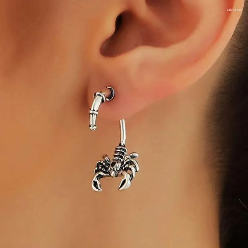 Stud -oorbellen Vintage Gothic Punk Scorpion For Men Women Fashion Insect Dangle Earring Halloween Jewelry Party Accessoires