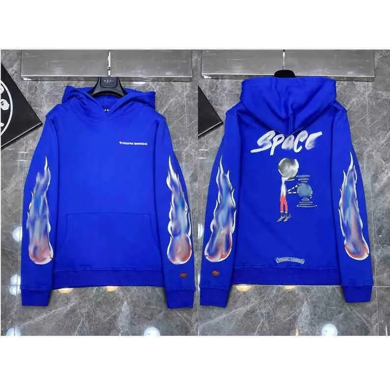 Mens Hoodies Designer Chrome Winter Sweatshirts Heart Hoodie Ch Long Sleeve Zipper Jacket Loose Hooded Hoody Men Woman Hip Hop Chromees Hearts FTES