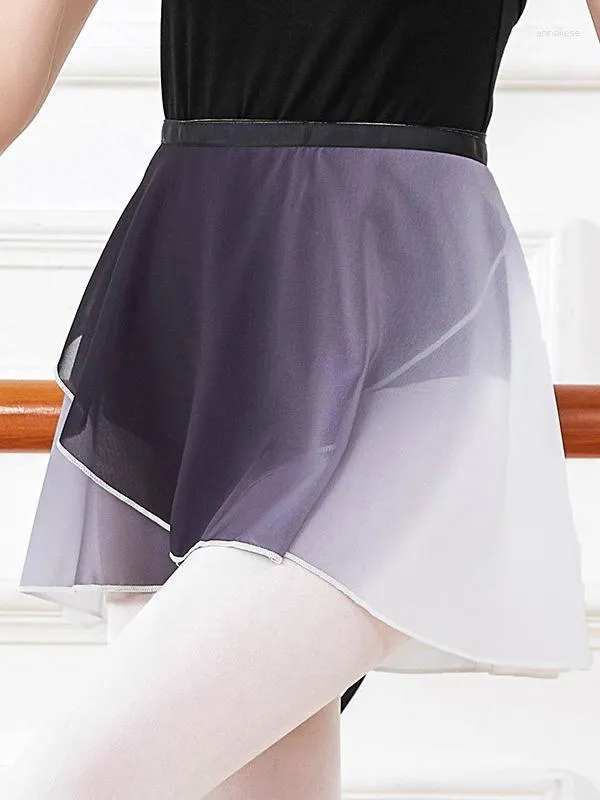 Stage Wear Dance Skirt Women's Modern Ballet Dress Practice Tutu Adult Costume Mesh Dancing Gymnastics Half