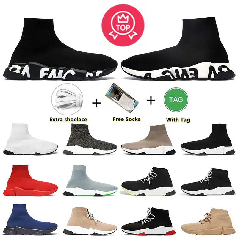 Designer-Socken Freizeitschuhe Plattform für Herren Frau Shiny Strickgeschwindigkeit 1.0 Trainer Runner Sneaker Socken Schuh Damen Sneakers Geschwindigkeit Stiefel Stiefel Master geprägtes Paris 35-45