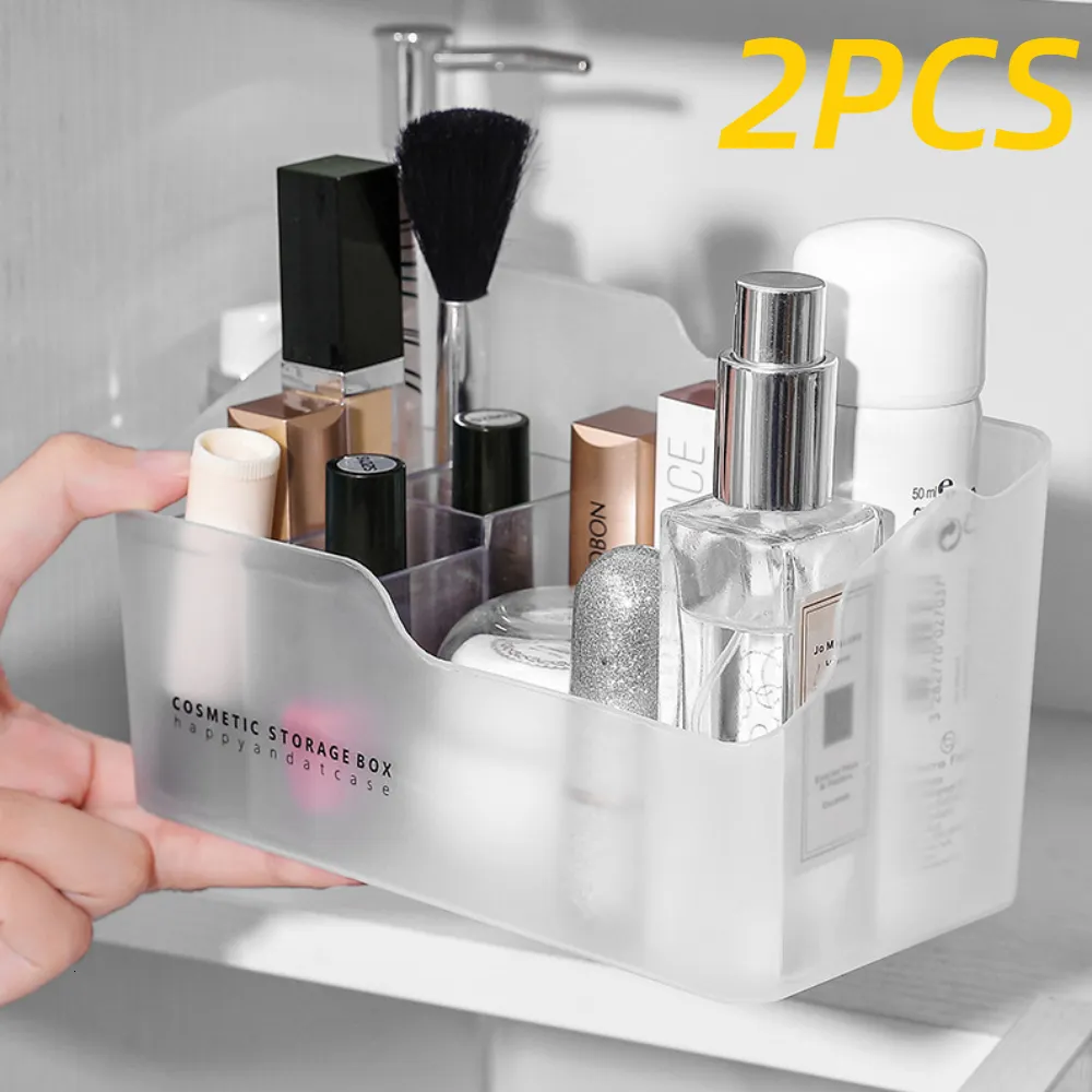 Opbergdozen Bins 12 stks Cosmetische doos Skincare Organizer voor make -upborstelborstel van de badkamer 230818