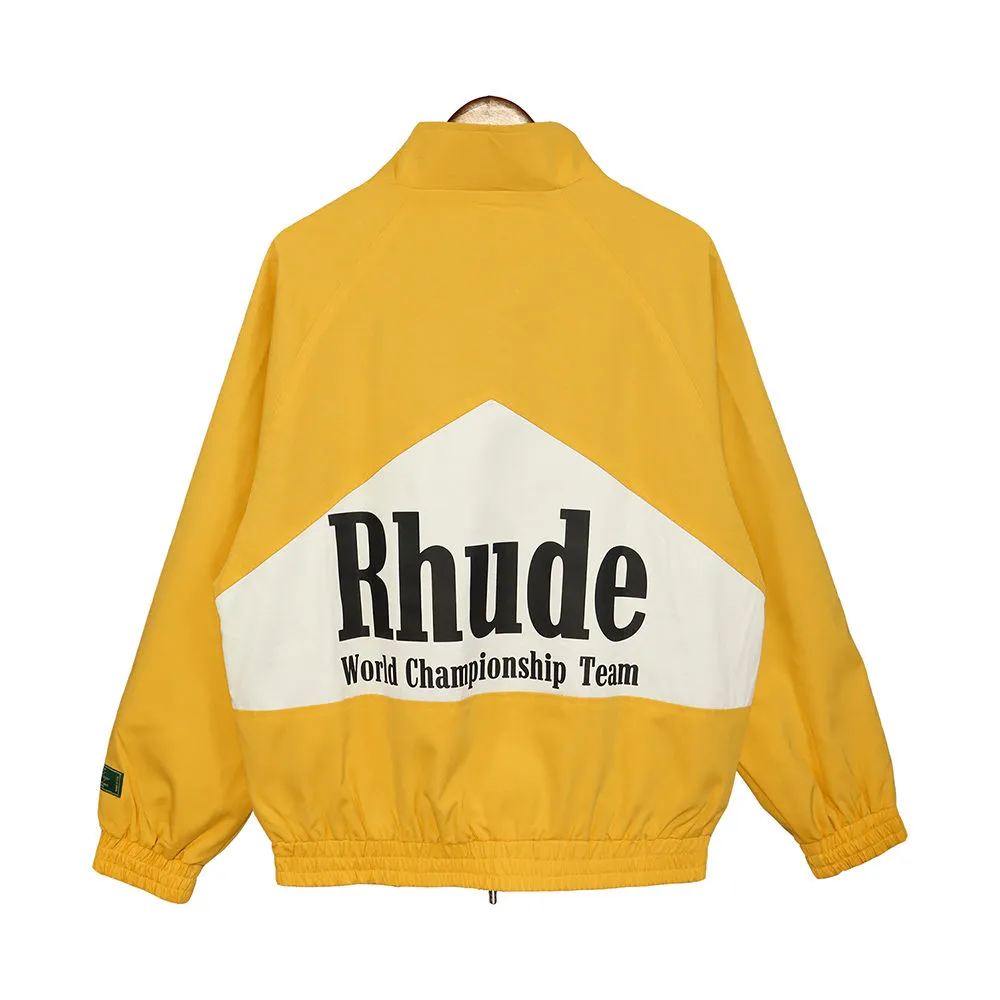 Designer Brand Rhude Jackets Spring Fall Heren Casual Rhude Jacket Windscheper koppels Waterdichte buitenjack Heren Hoody Varsity Jacket Men Hoodie Us Maat 11