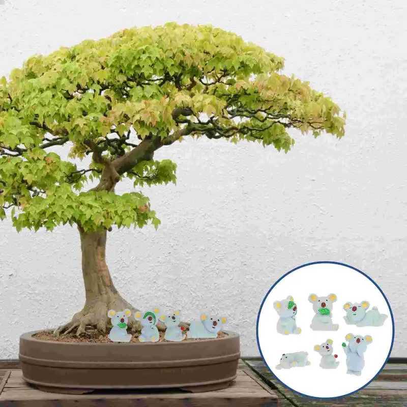 Decorações de jardim Micro Paisagem Miniatura Animal Decoração Suculenta Pot Figura Estatueta Ornamento