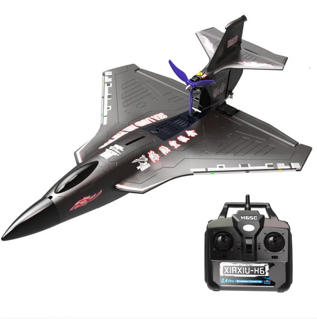 Avion Télécommandé TAIZhiChen En Mousse EVA – 6 Canaux, LED, Voltige 360°, Rouge