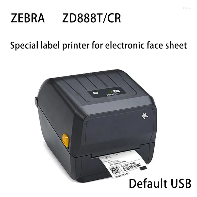 Imprimante d'étiquettes Zebra Zd888t/cr Étiqueteuse Express E-commerce Papier thermique Bande de carbone Marquage de codes à barres
