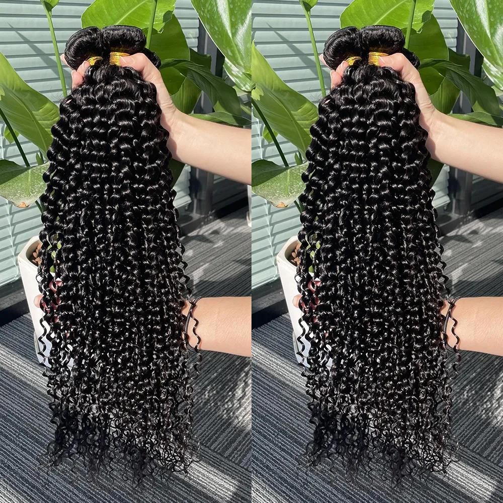 32 Inch Brazilian Human Hair Extensions Water Wave 3 Bundles Sew In Water Wave 32 Inch Sew in - TikTok Shop main image 4