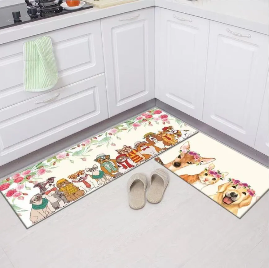 Najlepsze dywany modne proste maty podłogowe w kuchni Chłodna mata bez poślizgu korytarz sypialnia Dekorun salonu balkon łazienka długa dywan 20230820a08