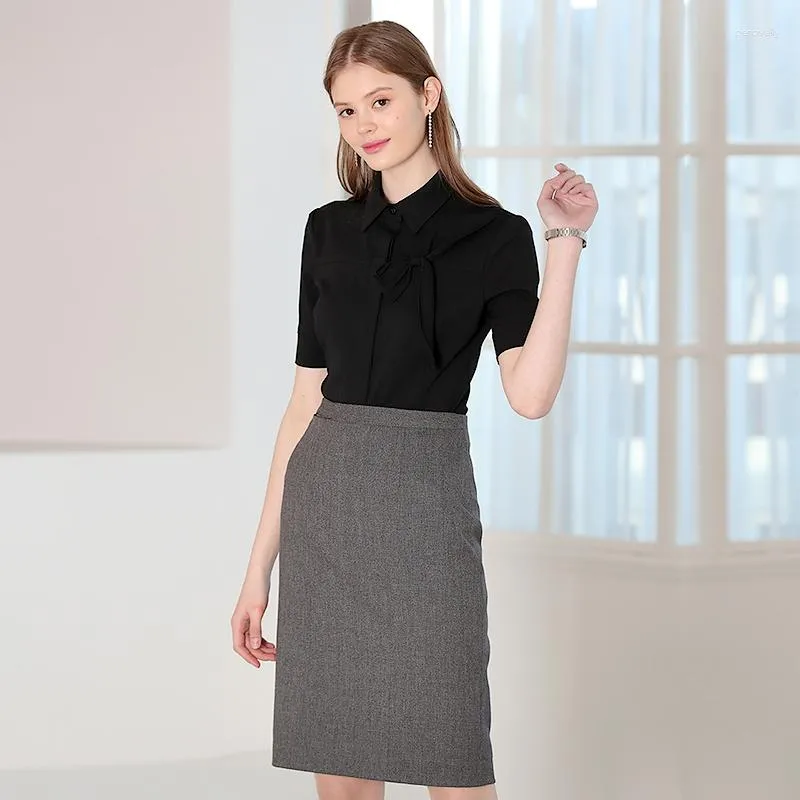 Abiti da lavoro Saleswomen Eleganti uniformi da lavoro da lavoro El Receptionist Short Shor Short Uniform Centro vendite Lady Professional Business Auty