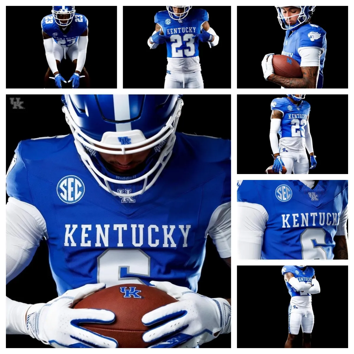 Kentucky Wildcats Football 1 Ray Davis 17 Daveren Rayner 39 Jackson Smith 12 Chance Poore 93 Wilson Berry