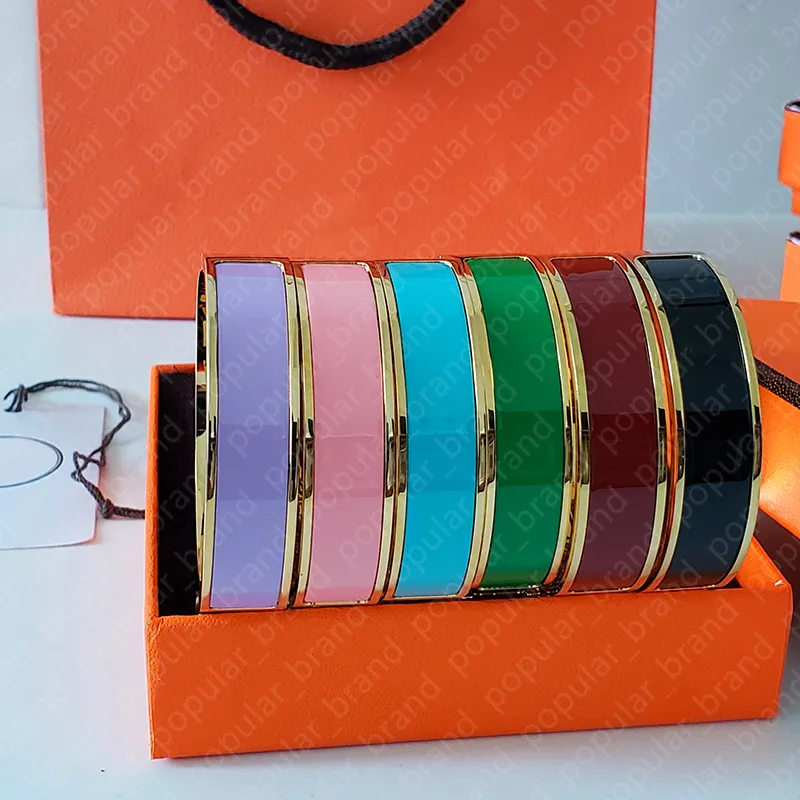 Designer-Armband aus 18 Karat Gold, Herren-Armband für Damen, Manschettenarmband, Valentinstags-Armband, 12 mm breit, mit Geschenkbeutel297C